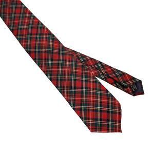 Jos A. Bank Men's Holiday Tartan Limited Edition Tie 100% Scotland Loomed Wool